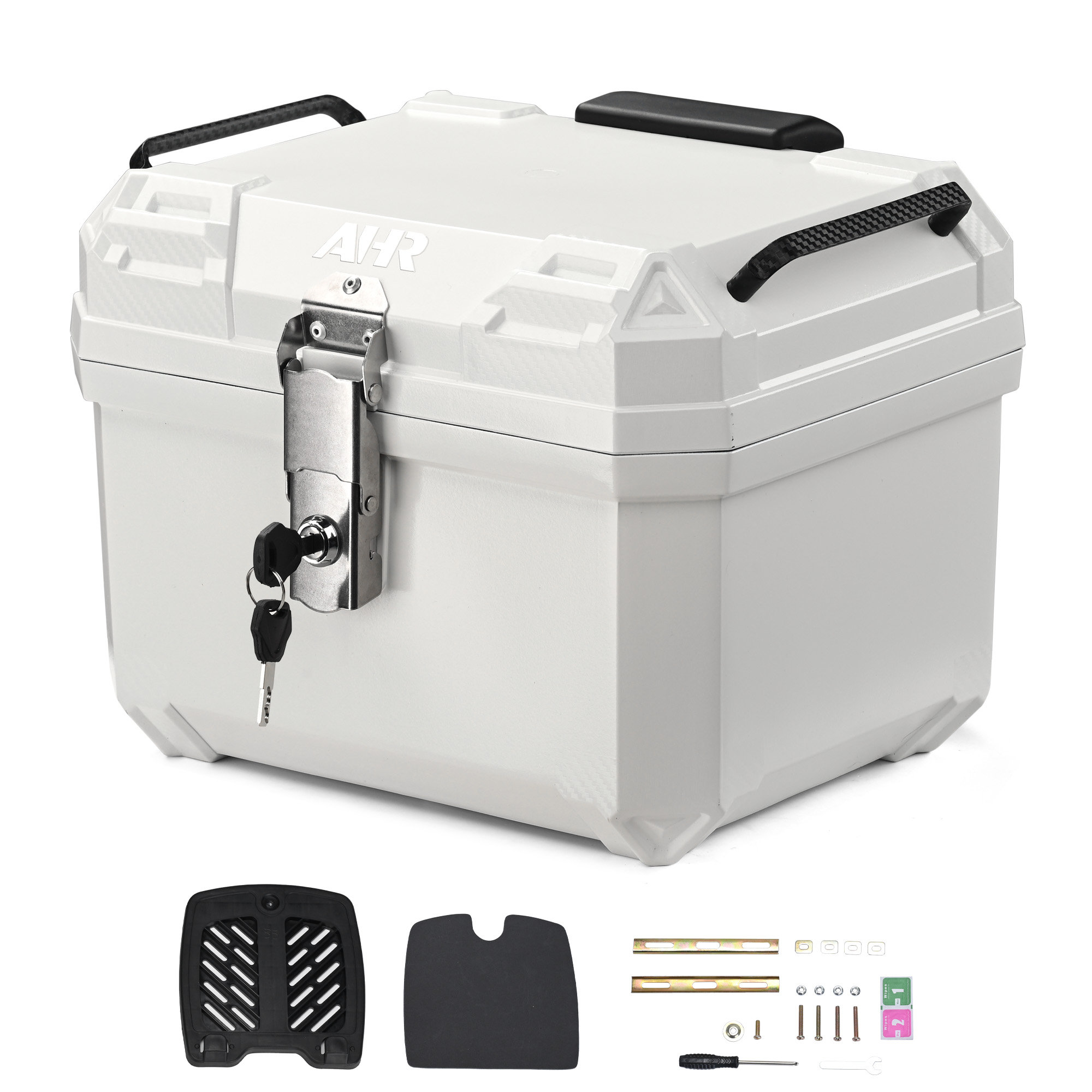 36L Motorcycle Tail Box – Large Helmet Case With Lock, Water